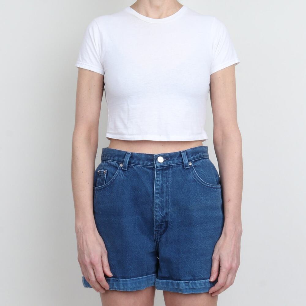 Vintage 80s Sasson Denim High Waist Shorts 29.5" Waist M/L